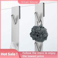 VITAL STORE สแตนเลสสตีล ประเภทประตูกระจก Frameless ตะขอประตู ที่แขวนเก็บของ ราวแขวนผ้าเช็ดตัว ตะขอเสื้อคลุม ตะขอฝักบัว