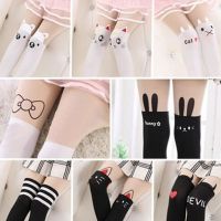 Child girl tights cat pantyhose girl dance stocking cartoon cat child stocking spring summer children girl pantyhose clothing