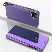 สำหรับ Samsung A12 Case พลิกกระจกยืนกรณีโทรศัพท์สำหรับ Samsung Galaxy A12 Case หรูหราป้องกัน A 12 F Undas C Oque 6.5นิ้ว Capa