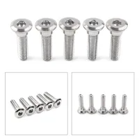 M8x30mm 5ชิ้น X 1.25สายฟ้าเหล็กซ็อกเก็ตหกเหลี่ยมดิสก์เบรคโรเตอร์สกรูสำหรับ Kawasaki Ninja 300 Versys 1000 2012 +