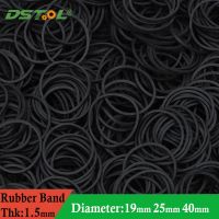 【hot】❡☜☁  Rubber Bands Elastic Hair Band Soft Elastics Ties Office Supplies School Thk 1.5mm Dia 19 25 40mm