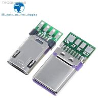 ∋ 2020 NEW Micro Male Plug With PCB Solder Plate Double-sided Micro 5P Plug Usb Connector Type-C Male USB Connector With 4Pin PCB