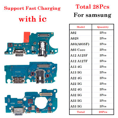 USB Borong Penyambung Mengecas Port Doct Pengecas Lembaga Flex Kabel untuk Samsung A02 A02S A03 Teras A12 A13 A22 A32 A33 A53 4G 5G