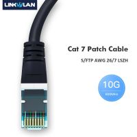 10G อีเธอร์เน็ต RJ45 Cat7เครือข่ายสายแพทช์แมว7 Patch สายตะกั่ว Snagless Shielded LSZH 10M 15M 20M 25M 30