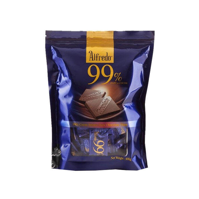 Alfredo Stand Pouch 99 Cocoa Dark Chocolate 400g ⭐No sugar ⭐