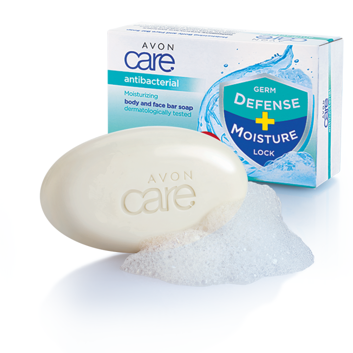 AVON Care Antibacterial Moisturizing Body & Face Bar Soap 120g Lazada