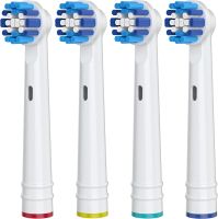 เปลี่ยนหัวแปรงสีฟันสำหรับ Oral-B, 4 Pack หัวใช้ร่วมกับ Oral B Braun แปรงสีฟันไฟฟ้า EB20-P