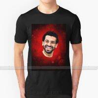 Salah Illustration T Shirt Custom Design Cotton For Men T Shirt Mohamed Salah League Game Goal