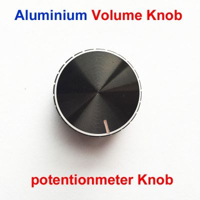 Free shipping new 10PCS Black Volume Potentiometer knobs aluminum alloy knob diameter 28mm*16.5mm/6mm inner dia laciness knob Guitar Bass Accessories
