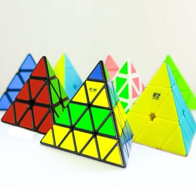 QIYI Qiming S2 Pyramid 3x3x3 Magic Cube Professional Cubo Magico Puzzle Toy For Children Kids Gift Toy Childrens Puzzle Cube Brain Teasers