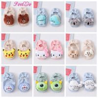 【hot sale】 ◎♞✶ C10 0-12M Newborn Sock Baby Cute Cartoon Socks Infant Toddler Doraemon Pikachu Dinosaur Kitty Bear Floor Socks Anti Slip Kids Footwear