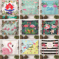 Flamingo Tapestry โบฮีเมีย Decor แขวนผนังพื้นหลัง 3D การพิมพ์ผ้าผ้าม่านหน้าแรกห้องนั่งเล่นตกแต่งห้องนอน Ins