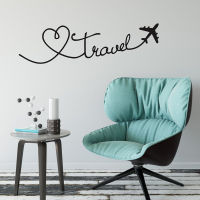 [hot]Travel Wall Sticker Love Planes Airplane Decoration Decals Vinyl Art Home Decor Room Bedroom Murals Wallpaper Removable AA49