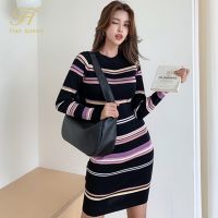 【Ladies shop】 H ชุดเดรสรัดรูปผ้ายืดหยุ่นทำงาน Bodycon Vestidos