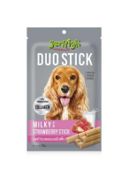 JerHigh Duo Milky with Strawberry Stick 50 g. (12 ซอง) ไม่มีกล่อง