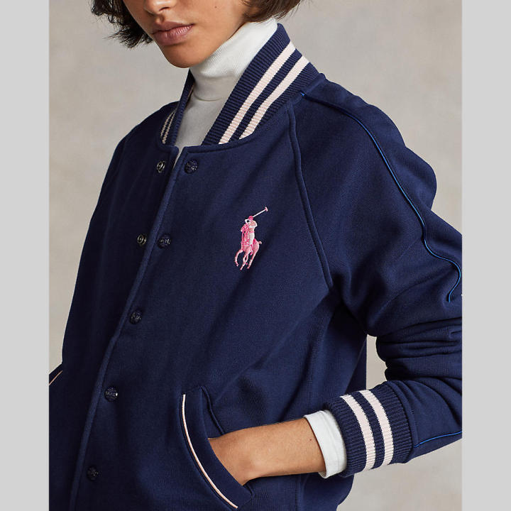 polo-ralph-lauren-jacket-pink-pony-fleece-baseball-jacket-เสื้อแจ็คเก็ต-รุ่น-wmpootwn6020147-สี-410-navy-410