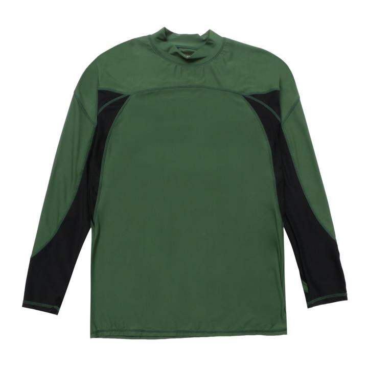 Coco Republic Mens Solid Long Sleeve Rash Guard in Green | Lazada PH