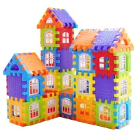 ตัวต่อ จิ๊กซอว์ ตัวต่อสร้างบ้าน ของเล่นเด็ก ของเล่นเสริมพัฒนาการ (ไม่มีกล่อง)