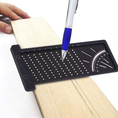 Plastic Precision Woodworking Scribe Mark Line Gauge T type Cross out Ruler Carpenter Measurement Measuring Tool High Quality
