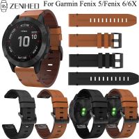 22mm 26mm Leather Strap For Garmin Fenix 6/6x Replacement Quick Release Watchband For Garmin Fenix 5/5 Plus/5x Smart Watch Band - Watchbands - AliExpress