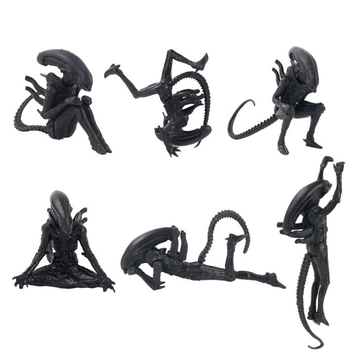 6ชิ้นบิ๊ก-chap-คนต่างด้าว-vs-ล่ารูปการกระทำคนต่างด้าวไฮบริด-figuration-xenomorph-คนต่างด้าว-avp-ของเล่นรุ่น