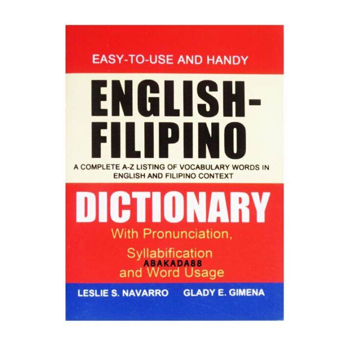 English Filipino Dictionary Lazada Ph