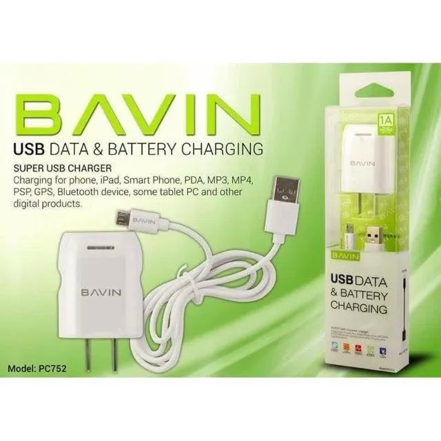 Hot sale ♥PC-752 Bavin Android Charger Super USB Fast Charger❉ | Lazada PH