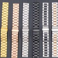 【Hot Sale】 Suitable for 20/22mm Three Straps GT2watch3/S2/S4 Folding Buckle Metal