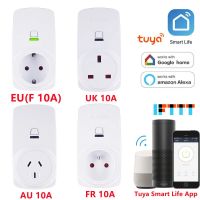 1 PCS EU UK US AU FR Wifi Plug LED Light Display Wireless APP Remote Socket Outlet Timing Switch Smart Home for Alexa Google 10A Ratchets Sockets