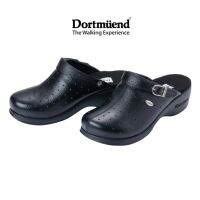 JF567 Black Dortmuend Pro-Series Mule รองเท้าหุ้มหัวที่ห้องผ่าตัดเจาะจงเลือกใช้