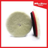 ใบขัดขนแกะ ขนยาว ลบรอยสีรถยนต์ - Maxshine Wool Cutting Pad – Torsional Rubber Backed