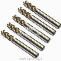 【hot】✿ 5pc/ Lot / Whole 4 Flute End Mill Milling Reamers Cutter Coated Bit 8mm diameter (4FM8)