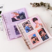 3 inch Transparent PVC Portable Photo Album Jelly Glitter Color Album for Mini Instax &amp; Name Card Kpop Stars Photos Binder  Photo Albums