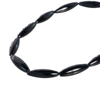 Genuine Oval Agate - (Black)