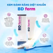 Kem Đánh Răng Men Vi Sinh Kháng Khuẩn Trắng Sáng BD ferm 120g