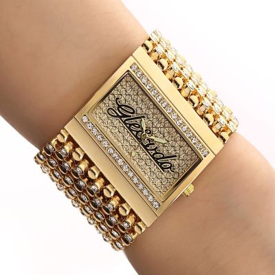 G &amp; D Reloj Mujer Montre นาฬิกาควอตซ์สีทองนาฬิกาลำลองแบบอนาล็อกควอตซ์เรียบง่าย Relogio Feminino