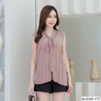 งานป้าย เกรดพรีเมี่ยม Vertier No.81065  เสื้อแขนกุด Sleeveless Fabric : Polyester 100% ใส่ง่าย สวมสบาย ใส่ได้ทุกโอกาส เรียบหรู