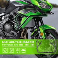 Versys 650อุปกรณ์เสริมมอเตอร์ไซค์กันชนแถบป้องกันป้องกันเครื่องยนต์สำหรับ Kawasaki Versys650 2022 2023การป้องกันล้ม