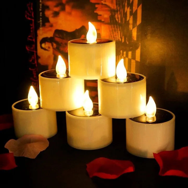 Dream Best 6 Pcs Lot Led Solar Candle Lantern Tea Light Candles Lamp Unscented Tealights For Party Wedding Diwali Festival Garden Patio Yard Porch Balcony Outdoor Indoor Home Decoration Lazada Singapore Dream Best 6 Pcs Lot Led Solar Candle, Best Solar Powered Tea Lights
