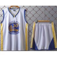 Kids NBA Golden State Warrior Jersey #30 Curry Jersey Tops+Shorts Basketball Jersey ชุดบาสเกตบอล เสื้อบาสเก็ Set