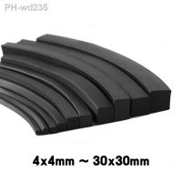 1/2/3/5Meter Black Solid NBR Nitrile Rubber Seal Strip Square Section 4x4mm 30x30mm Oil Heat Resist