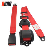 Universal สีแดง 21 มม.3 จุดรถที่นั่งเข็มขัดความปลอดภัยเข็มขัด Extender Extension Buckle Adujstable ไหล่ Seatbelt เหมาะกับรถส่วนใหญ่-Siogue