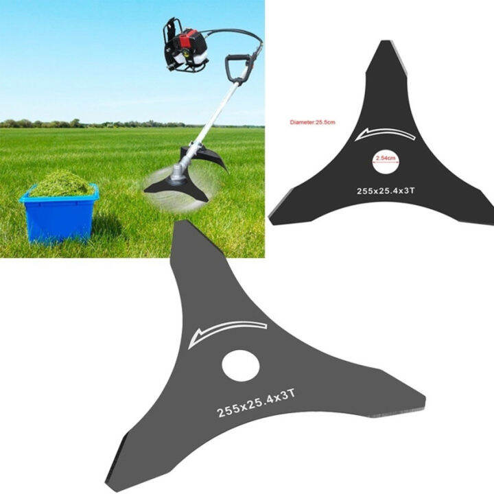 Professional 10IN 3 Teeth Brush Cutter Blade ForTypes of Grass Trimmer
