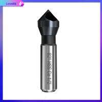 LOVOKK สีดำสีดำ 3/8 "ก้านกลม Countersink สว่าน เงินสีเงิน เหล็กความเร็วสูง โคบอลต์เหล็กความเร็วสูงที่มีเครื่องมือลบมุม ทนทานต่อการใช้งาน ก้านกลม3/8" Chamfering เจาะจุด facer คนงานงานประดิษฐ์