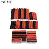 150pcs Thermoresistant Tube Heat Shrink Wrapping Kit Assorted Wire Cable Sulation Sleeving 2:1 black Red Heat Shrink DIY Kit Electrical Circuitry Part