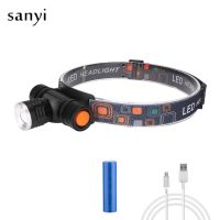 Waterproof LED headlamp Zoom Focus Head Lantern LED work light 3 light mode with magnet headlight suit for fishing camping