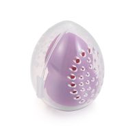 【CW】✻❐  New 1Pcs Sponge Storage Makeup Puff Holder Egg Shaped Rack Transparent Puffs Drying