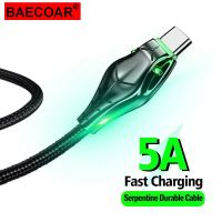 HOT weime428 - / BAECOAR 5A Serpentine USB Cable Quick Charge Type C Cable Micro USB Phone Cables Lighting Charging Wire For iPhone Charger Cord