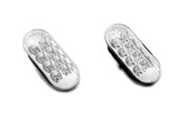 Clear Lens White LED Side Marker Lights Pair For for vw Polo 9N2 9N3 Polo 9N