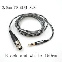 For AKG Q701 K240S K275 K371 K141 K171 K175 K702 Pioneer H118 H128 Replaceable 3.5mm to MINI XLR 3-pin Nylon Braided Cable